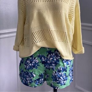 J. Crew Blue Floral Shorts sz 4